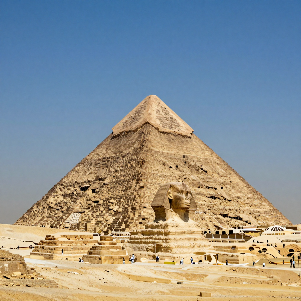 Which civilization is known for building the pyramids?