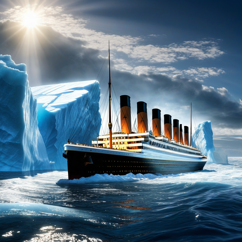 What was the primary reason for the sinking of the Titanic?